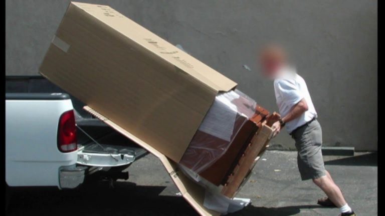 how to get gun safe out of truck bed