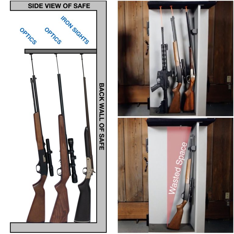 how to maximize gun safe space